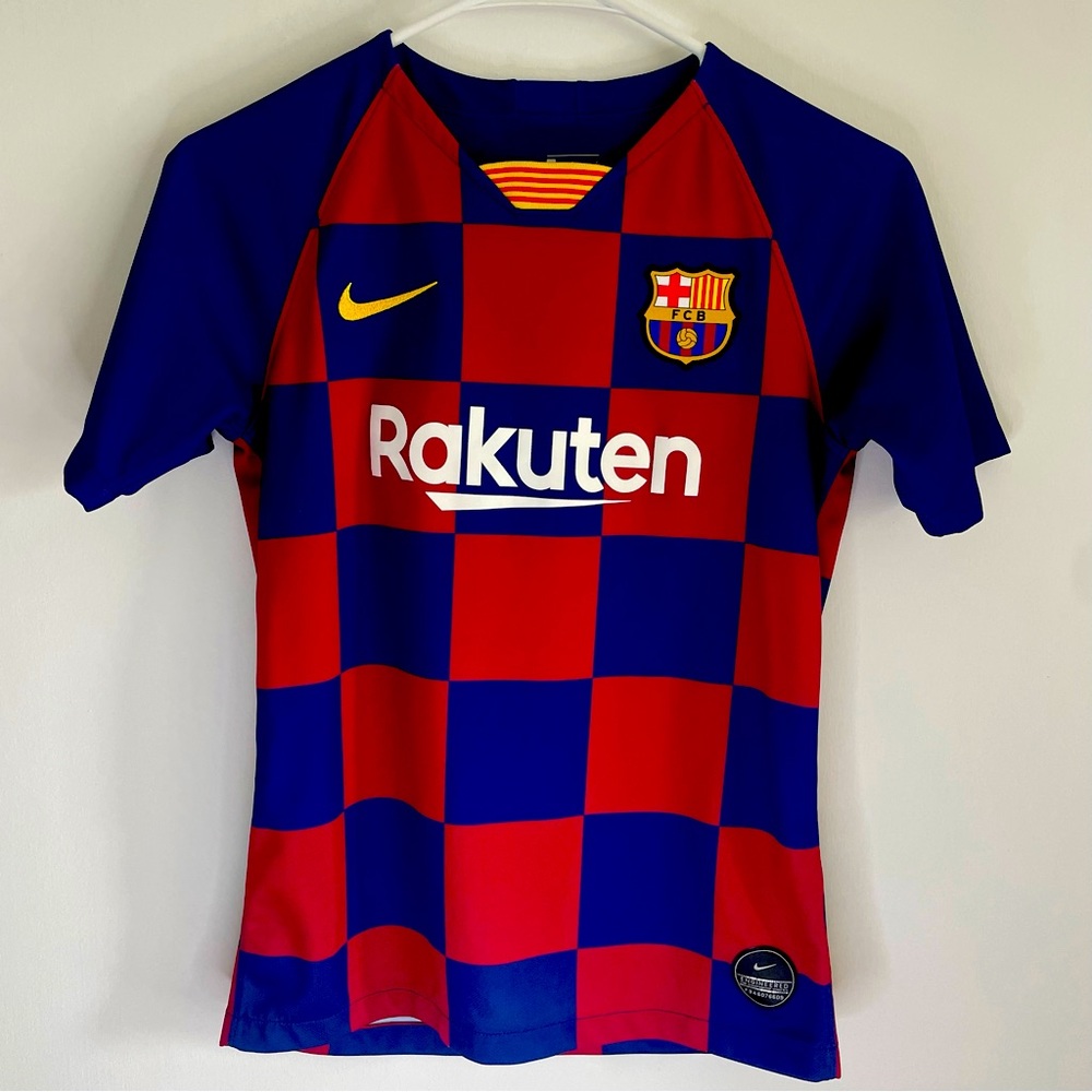 NIKE FCB Rakuten Jersey #16 Navy Blue & Maroon Youth Large 147-158cm